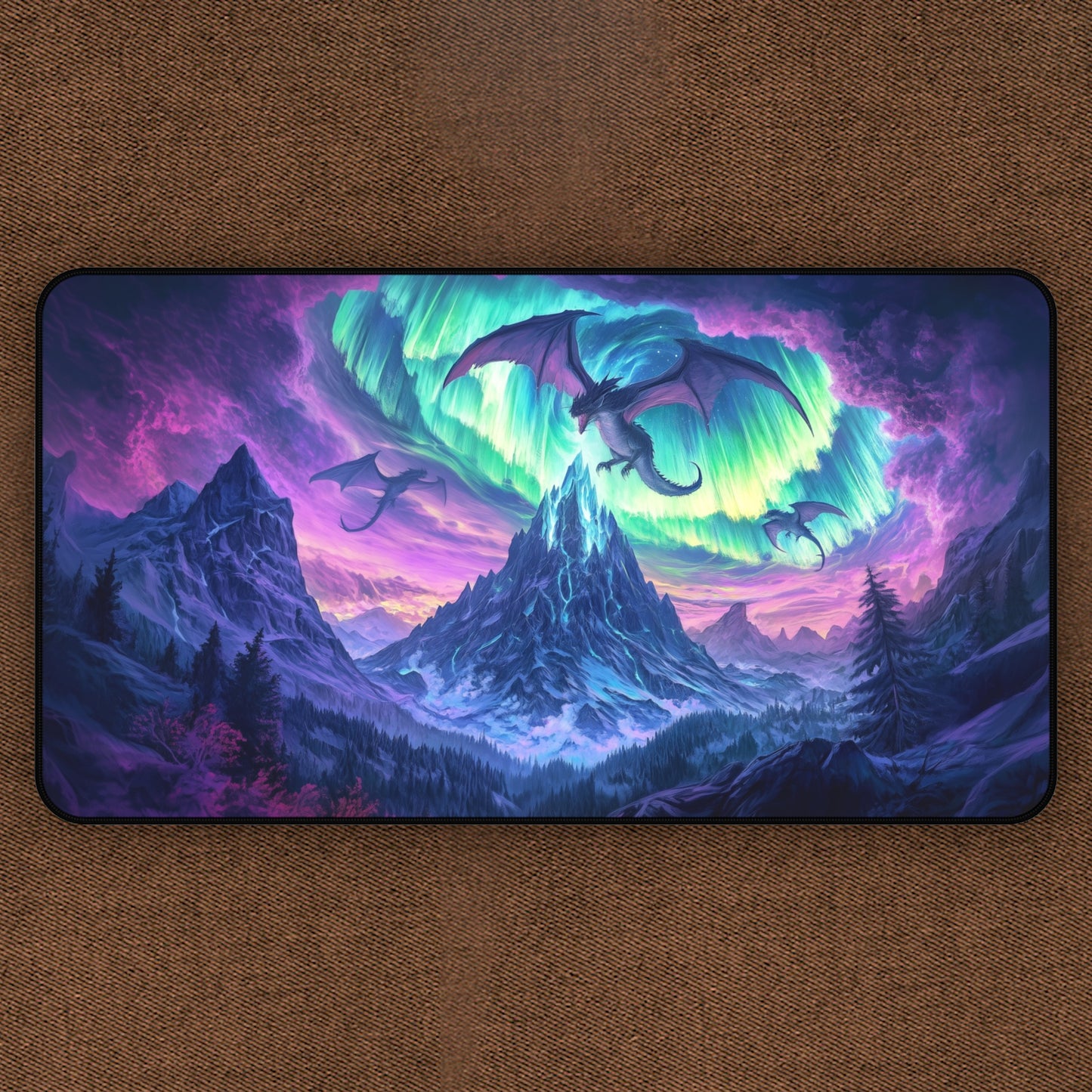 Snowlit Serpent: Dragon TCG Playmat