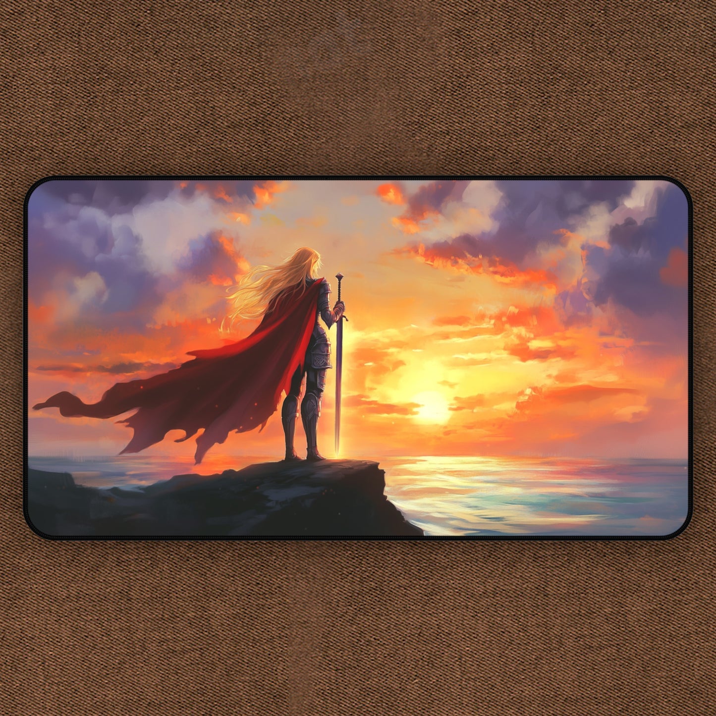 Solstice Valor: Knight TCG Playmat