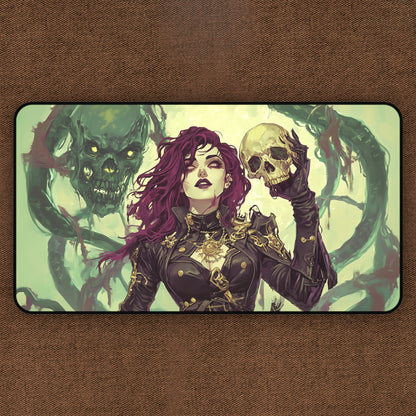 Toxic Temptress: Skull Girl TCG Playmat