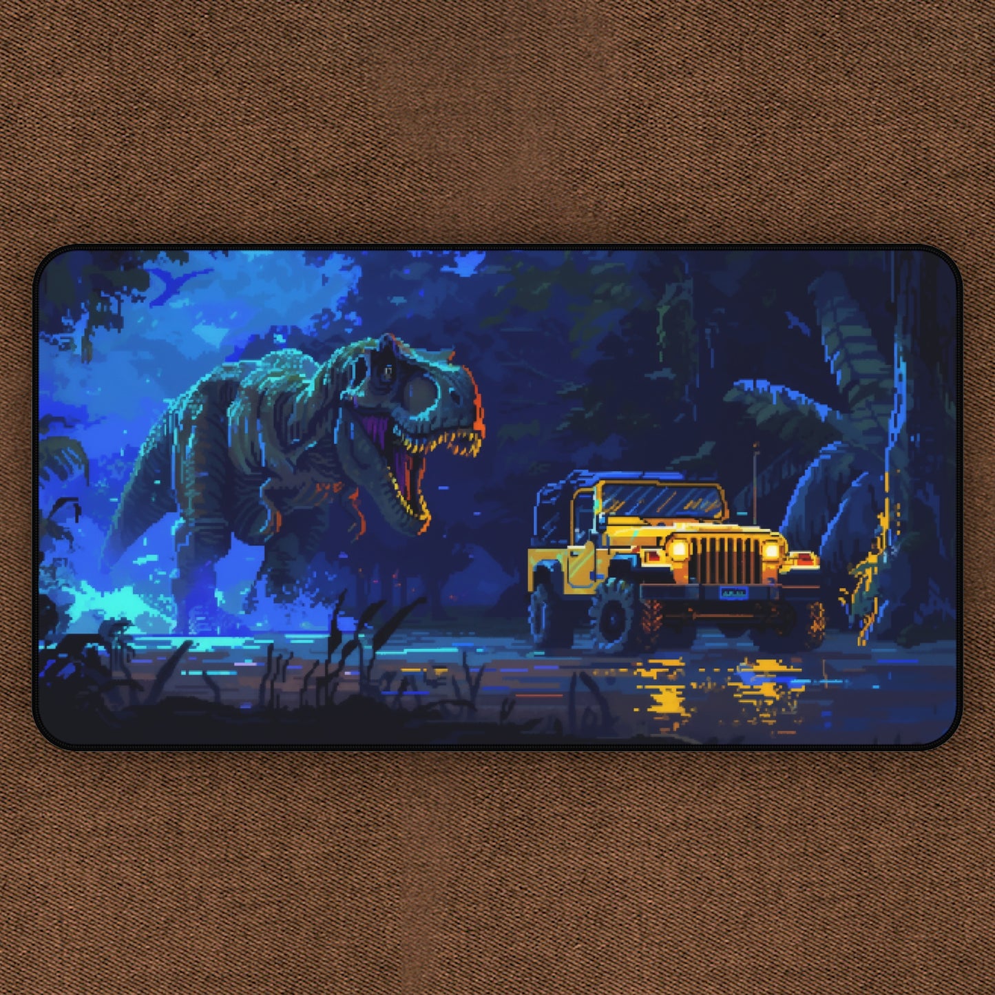 Jurassic Chase Pixel Art: TCG Playmat