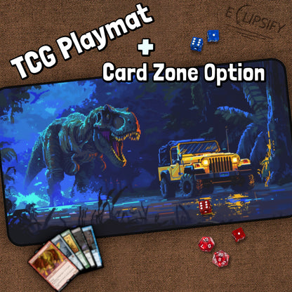 Jurassic Chase Pixel Art: TCG Playmat