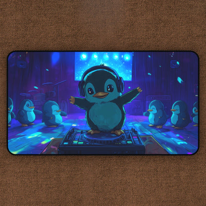 Arctic Groove: Disco Penguin TCG Playmat