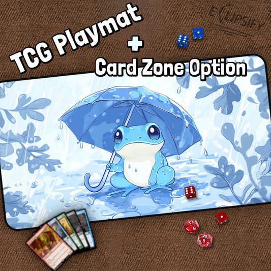 Raindrop Hopper: Frog TCG Playmat