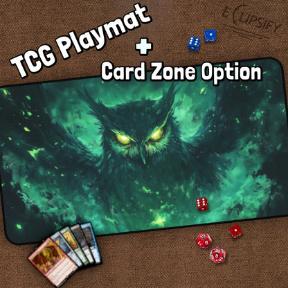 Moonfeather Protector: Owl TCG Playmat