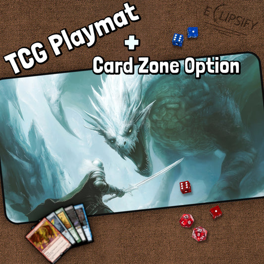 Knight vs Frost Dragon: TCG Playmat