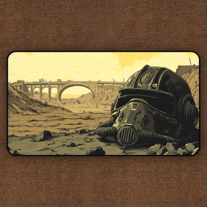 Nuclear Fallout Helmet: TCG Playmat