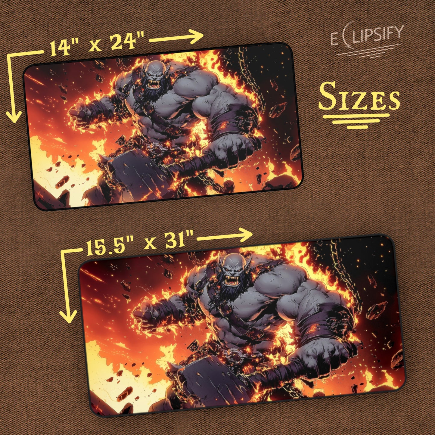 Hellfire Orc: TCG Playmat