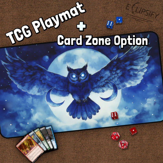 Owl of the Lunar Veil: TCG Playmat