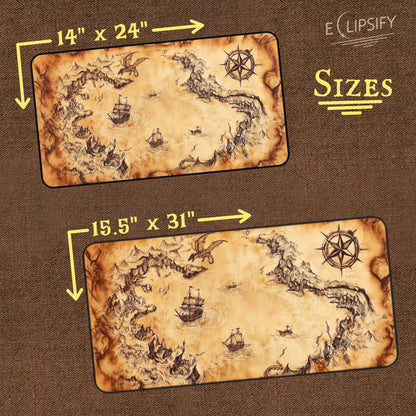 Pirate Treasure Map: TCG Playmat