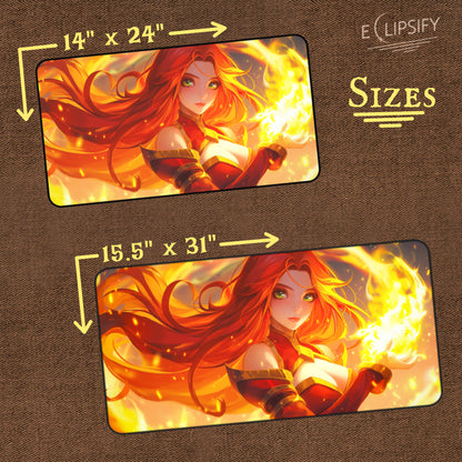 Blaze Maiden: Anime Fire Girl TCG Playmat