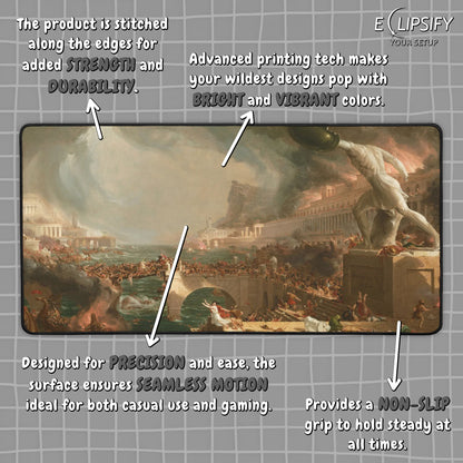 The Course of Empire Destruction: Thomas Cole Mouse Pad