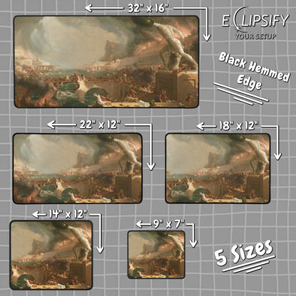 The Course of Empire Destruction: Thomas Cole Mouse Pad