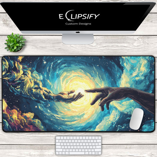 Creation of Adam: Heavenly Hands Mouse Pad