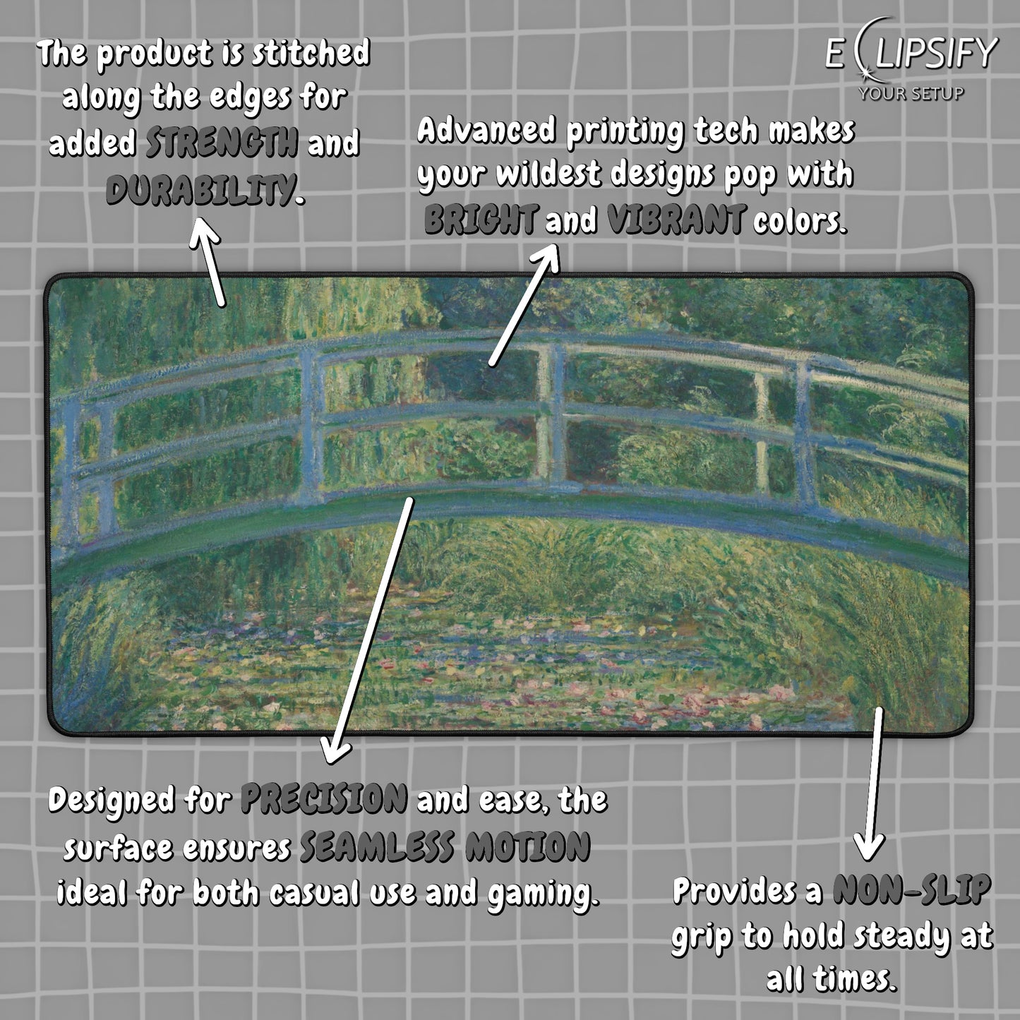 The Lily Pond: Claude Monet Mouse Pad