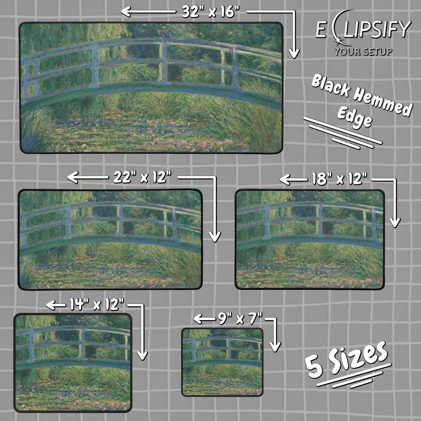 The Lily Pond: Claude Monet Mouse Pad