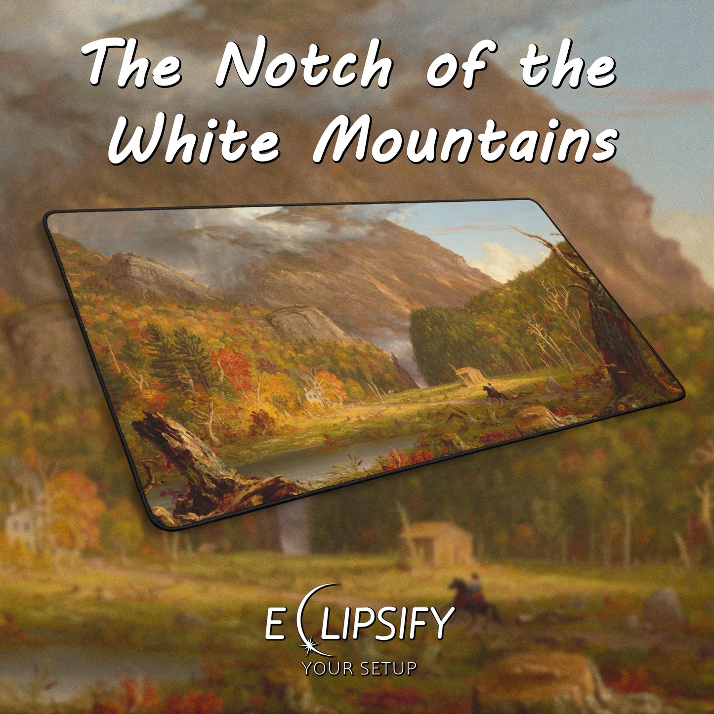 The Notch of the White Mountains: Thomas Cole Mouse Pad