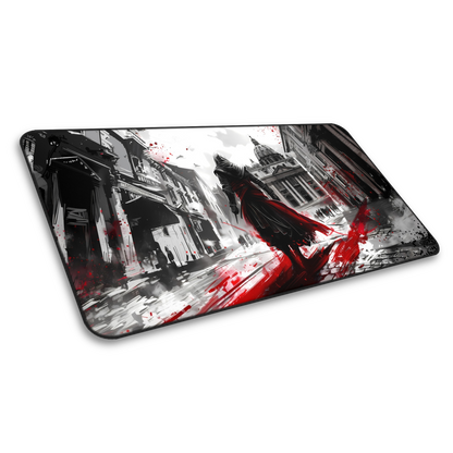 Shadows of Deception: Assassin Gaming Mouse Pad