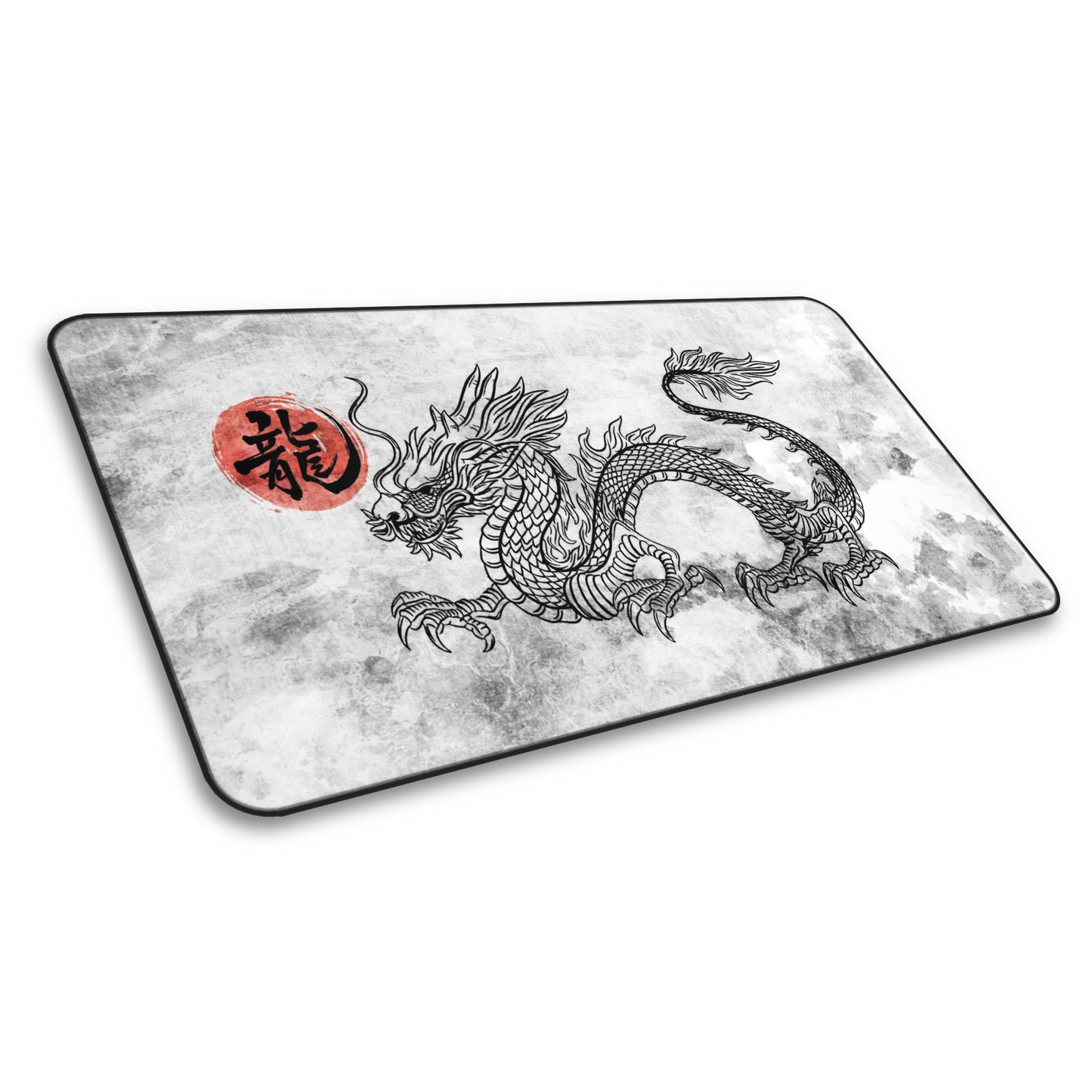 Serpent Guardian: Japanese Dragon Gaming Mouse Pad