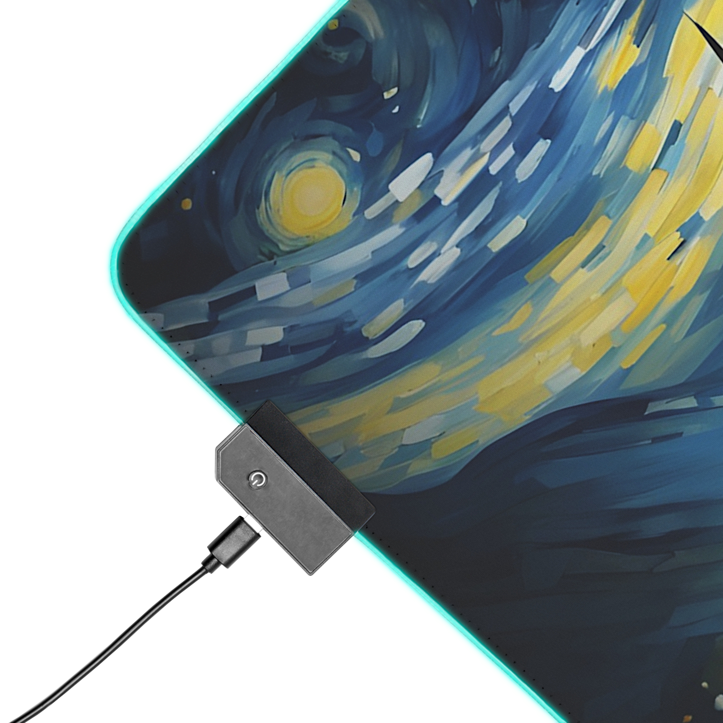 Starry Night Castle: Magical Castle Gaming Mouse Pad