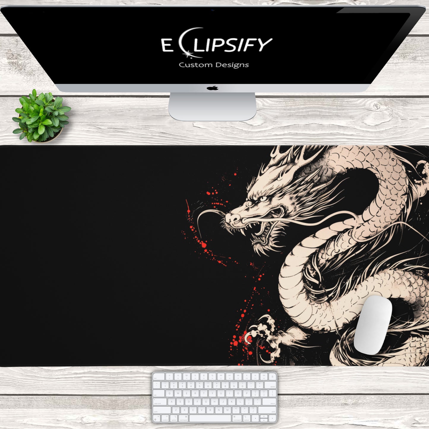 Eternal Scales: Oriental Dragon Gaming Mouse Pad
