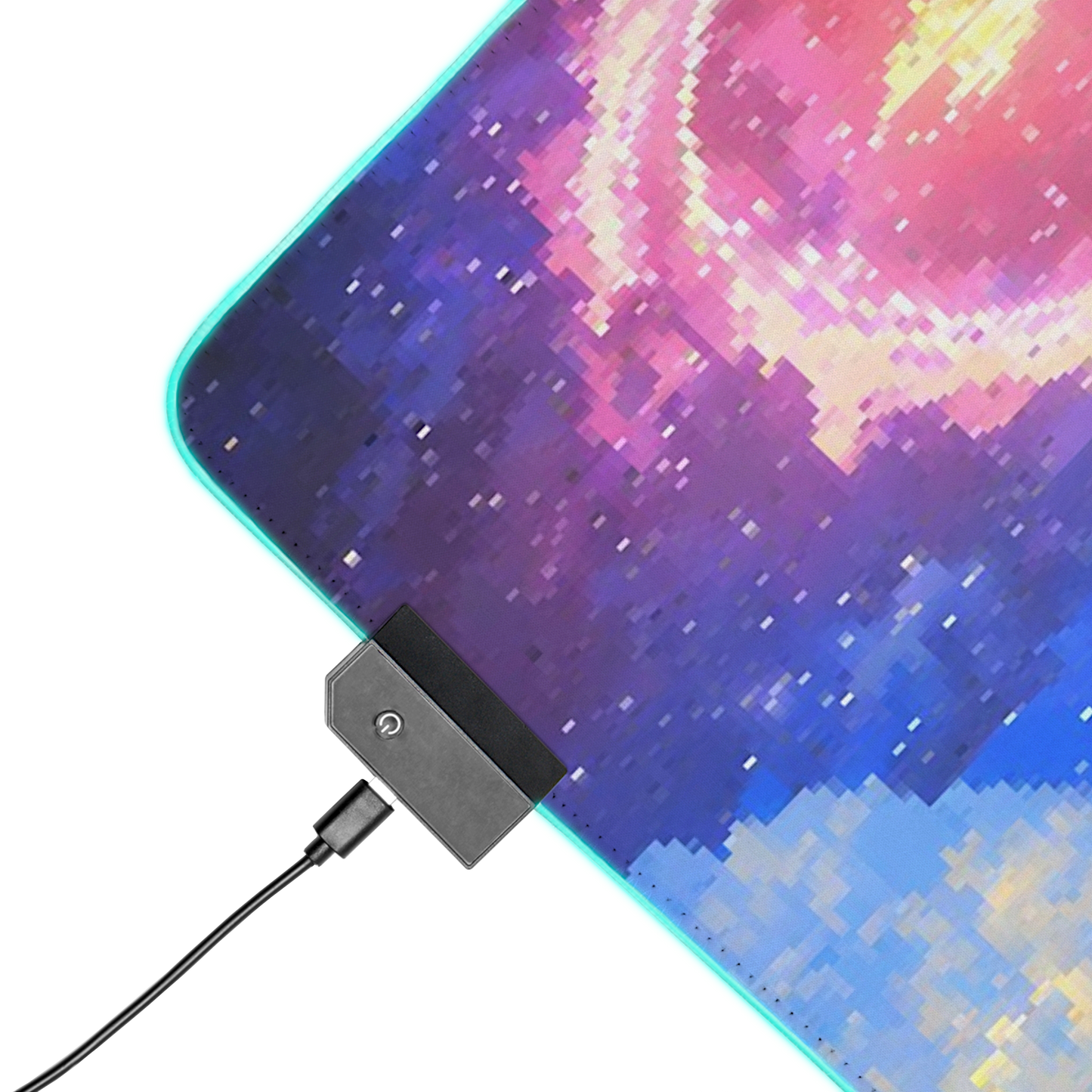 Beyond The Stars: Pixel Art Galaxy Gaming Mouse Pad
