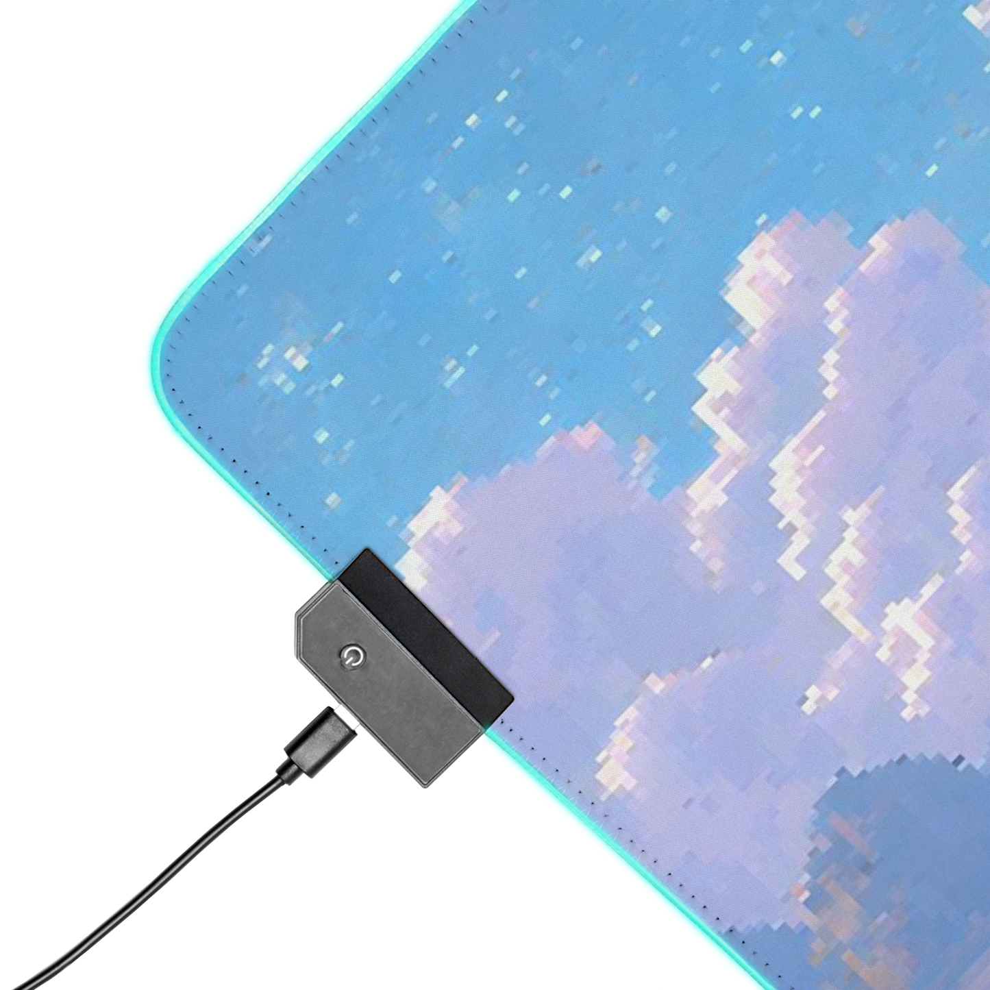 Mountain Peaks: Pixel Art Mountains Gaming Mouse Pad