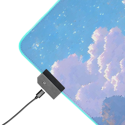 Mountain Peaks: Pixel Art Mountains Gaming Mouse Pad