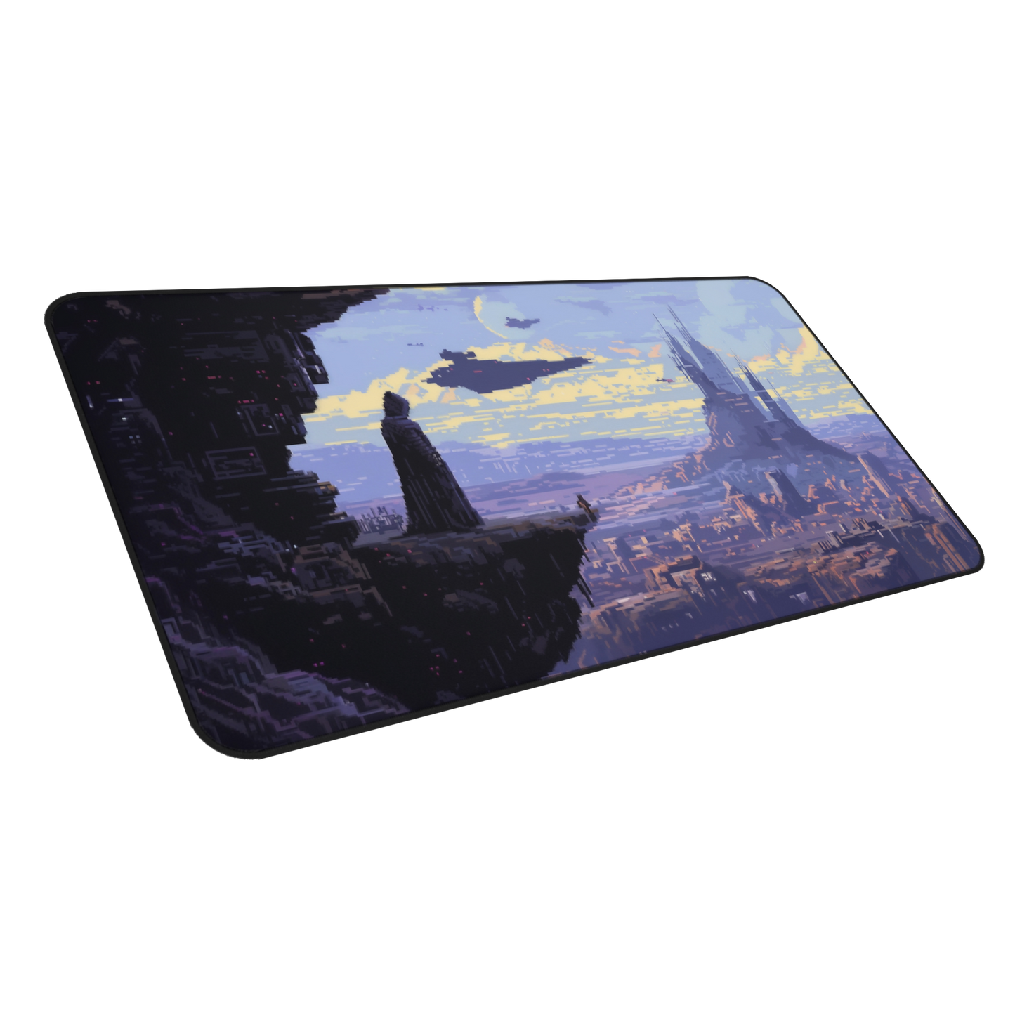 Space Wars: Pixel Art Mouse Pad