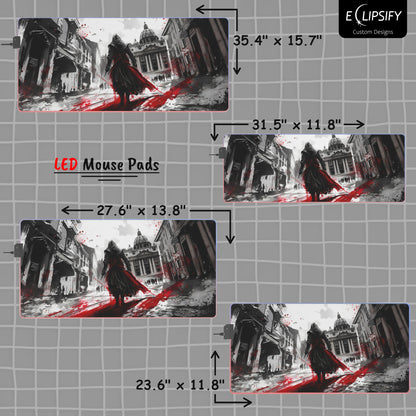 Shadows of Deception: Assassin Gaming Mouse Pad