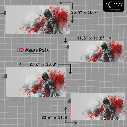 Red Blade: Assassin Gaming Mouse Pad