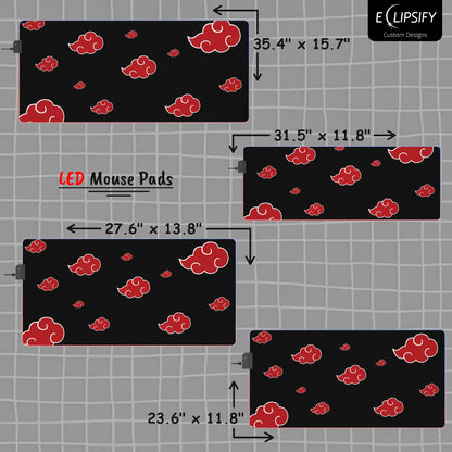 Shadow Ninjas: Red Clouds Gaming Mouse Pad