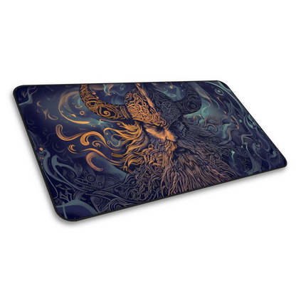 Nordic Warrior: Viking Gaming Mouse Pad
