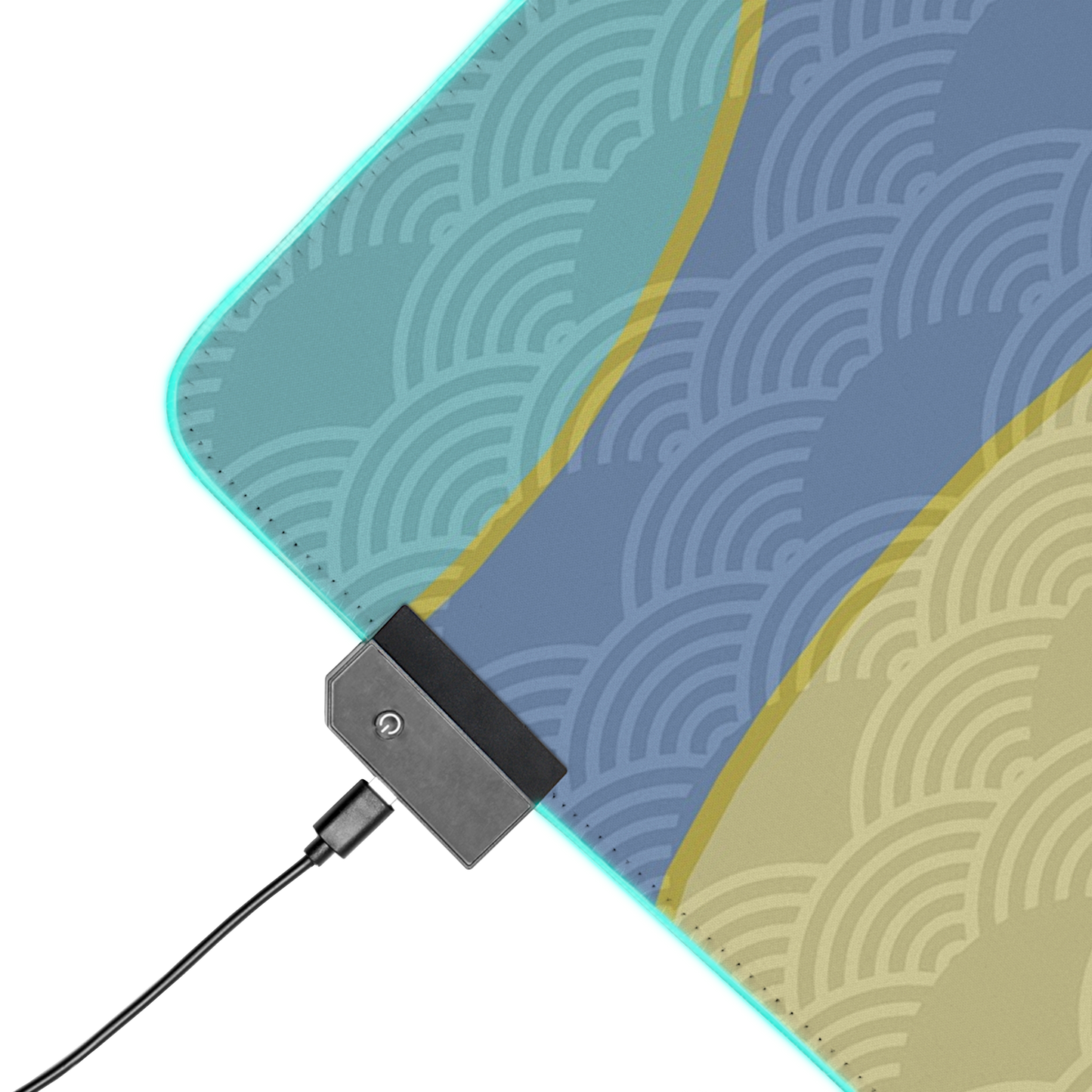 Japanese Waveform: Waves Minimalist Mouse Pad