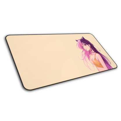 Peach Kawaii: Anime Girl Mouse Pad
