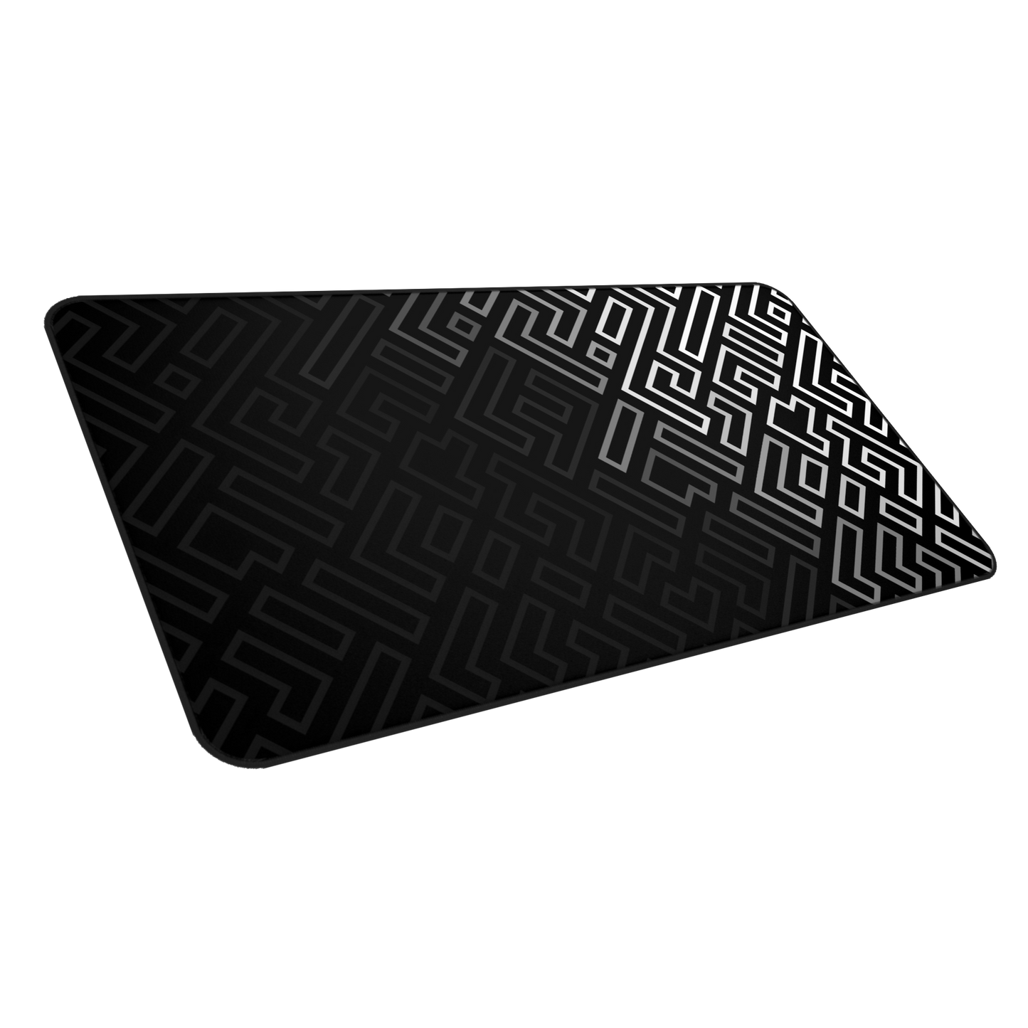 Minimalist Matrix: Black and White Abstract Pattern Mouse Pad