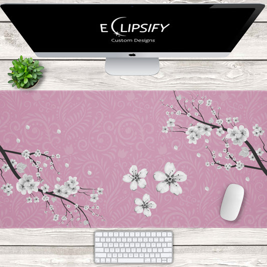 Blossom Bliss: Cherry Blossom Pink Mouse Pad