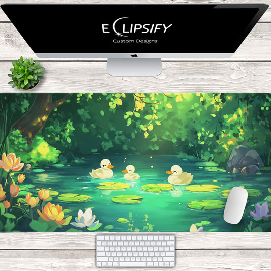 Quack Quack: Duck Pond Mouse Pad