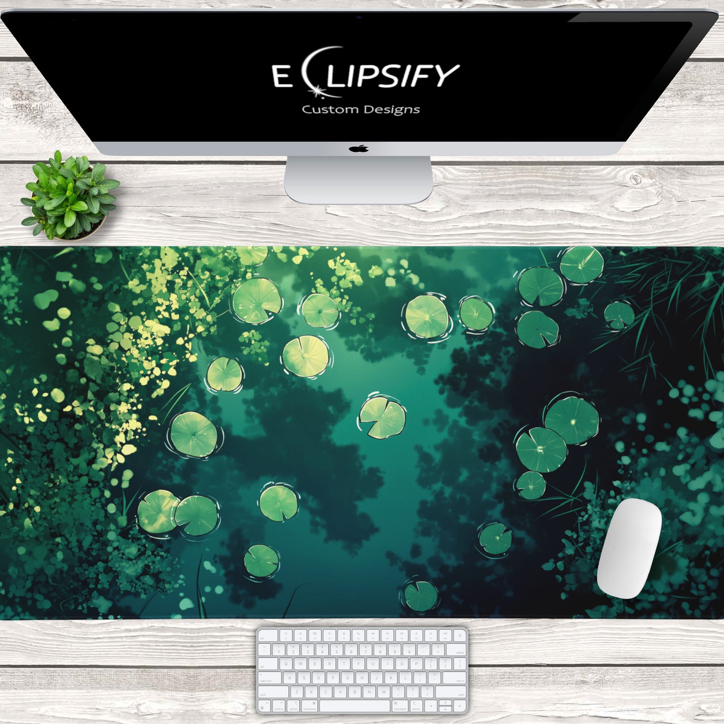 Petals & Pads: Lily Pad Gaming Mouse Pad