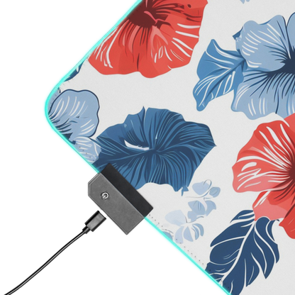 Hawaii Flowers: Floral Mouse Pad