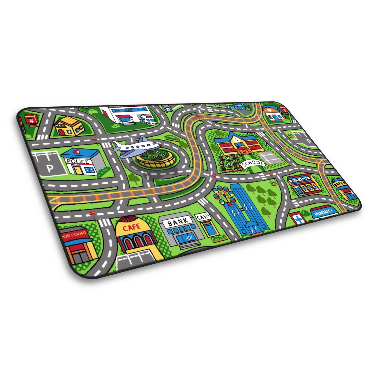 Childhood Memories: Kids Toy Road Playmat Mouse Pad