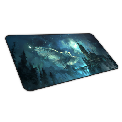 Owls Watch: Wizard Castle Gaming Mouse Pad