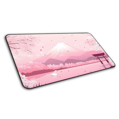 Mount Fuji: Kawaii Pink Gaming Mouse Pad