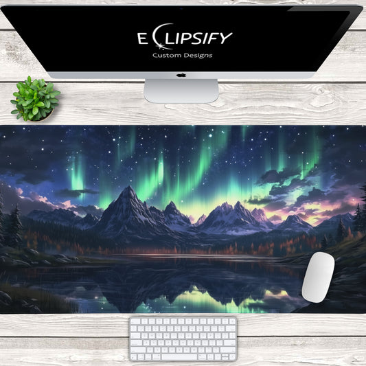 Auora: Northern Light Landscape Mouse Pad