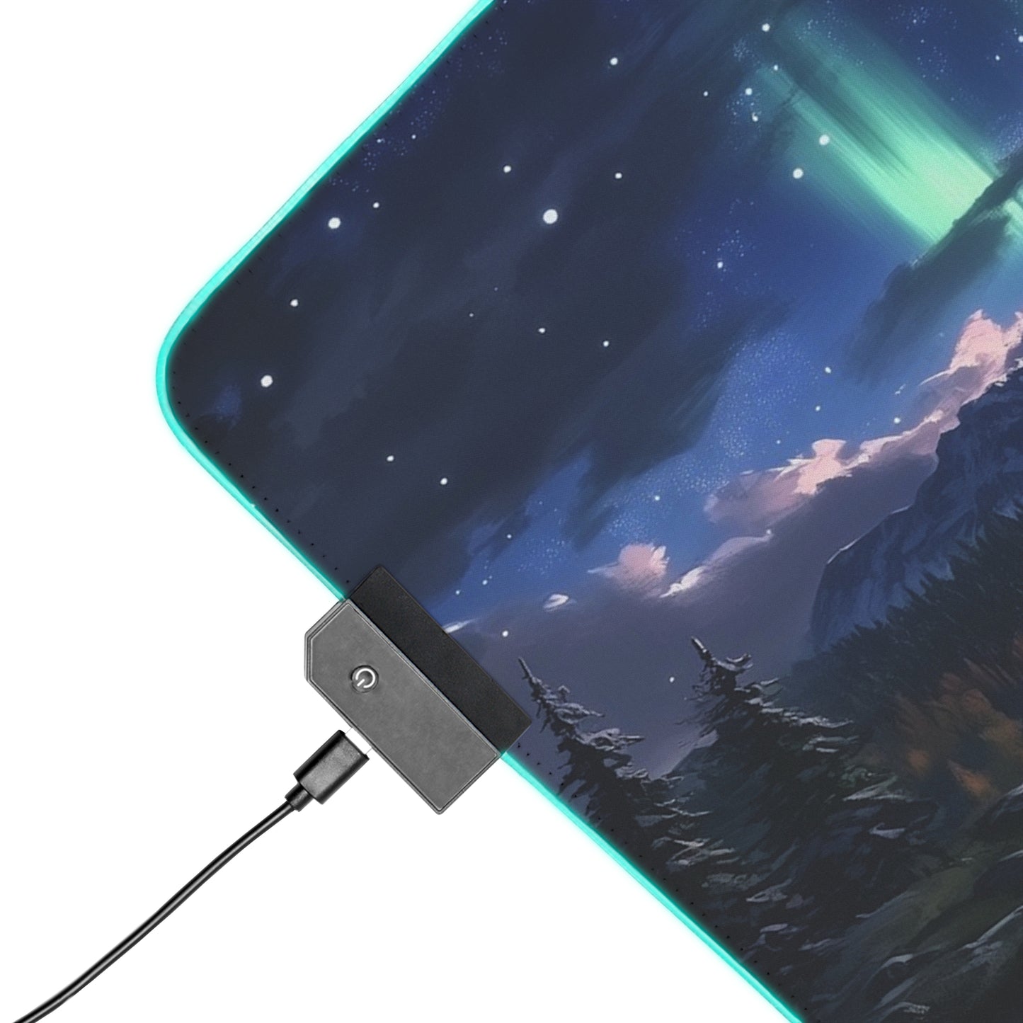 Auora: Northern Light Landscape Mouse Pad