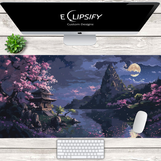Byte Blossom: Pixel Art Mouse Pad