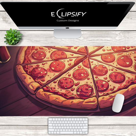 Gourmet Pie: Pizza Lover Gaming Mouse Pad