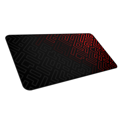 Minimalist Matrix: Red Abstract Pattern Mouse Pad