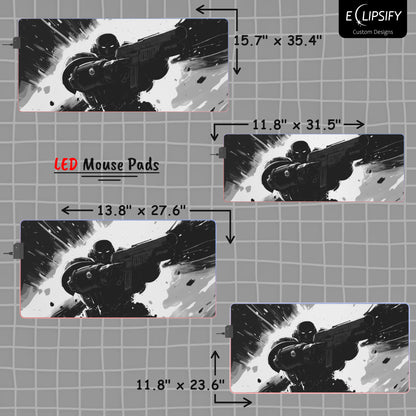 Galactic Marine : Space Soldier Gaming Mouse Pad