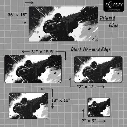 Galactic Marine : Space Soldier Gaming Mouse Pad