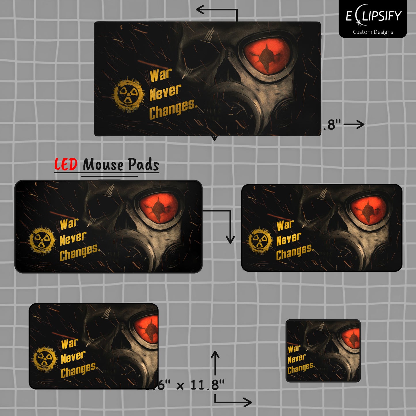 War Never Changes: Nuclear Fall Out Gaming Mouse Pad